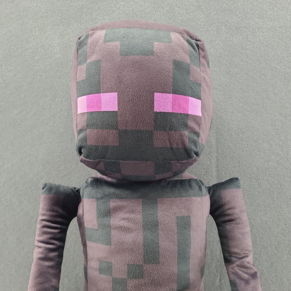 Minecraft Enderman Plush Stuffed Animal Toy Factory Mojang Purple Eyes Pixelated